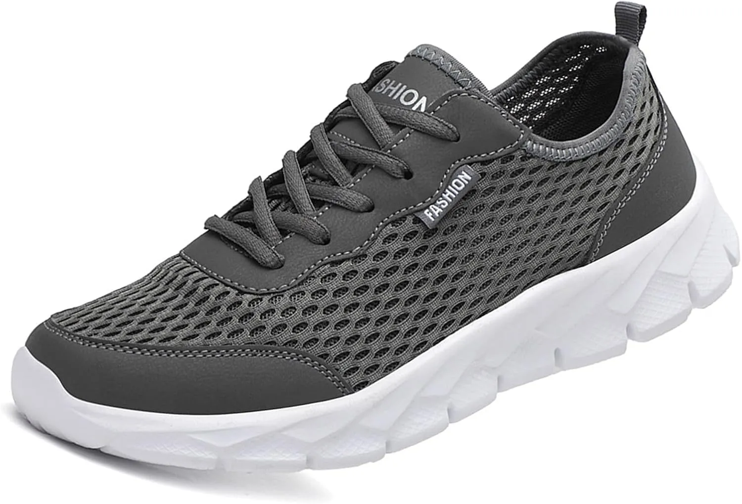 Men's Casual Shoe Men Lightweight Breathable Mesh Shoes Running Shoes Mesh Lace Up Large Size Casual Sneakers