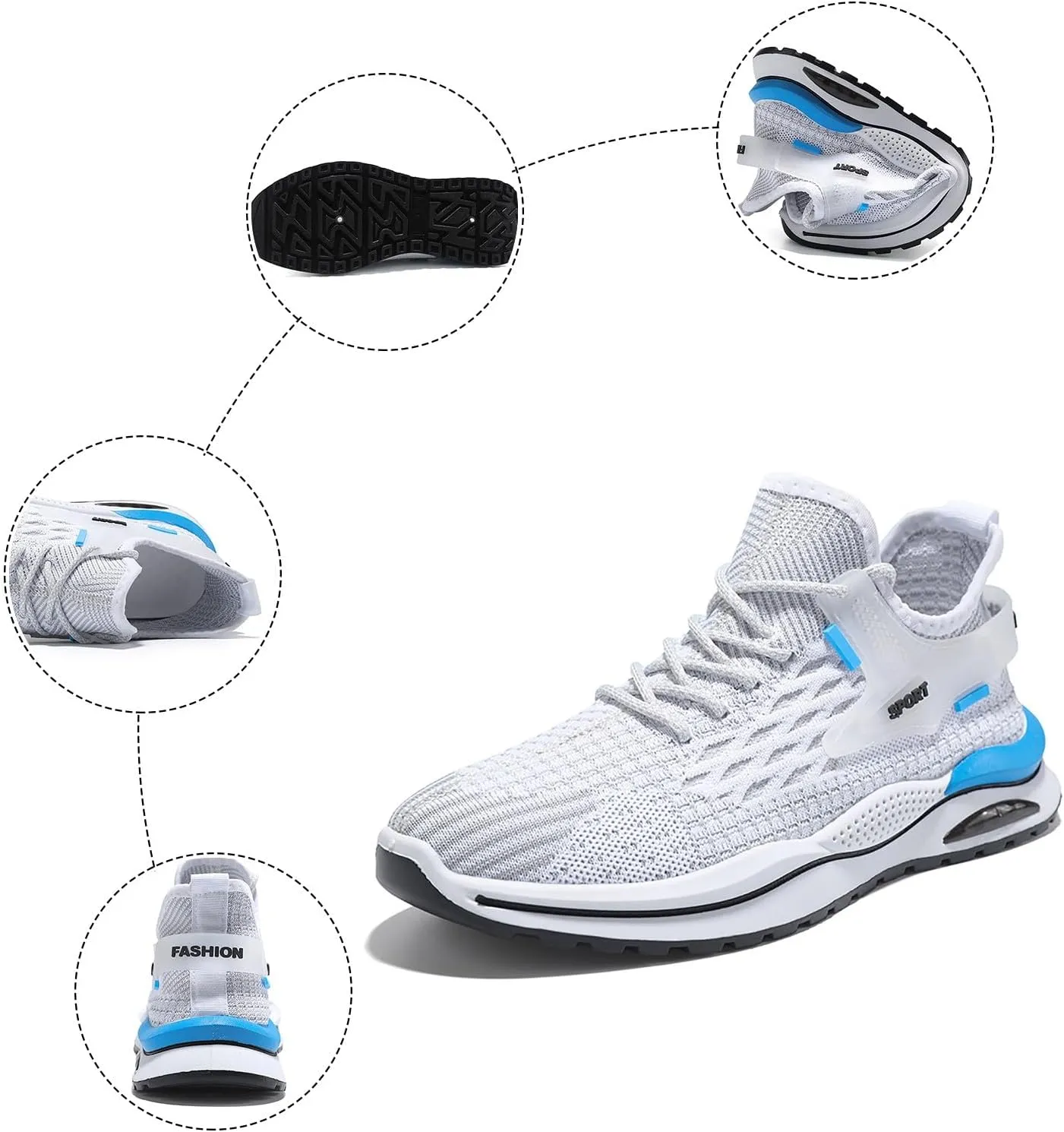 Men's Casual Shoe Men's Shoes New Spring and Low Top Running Shoes Breathable Mesh Leisure