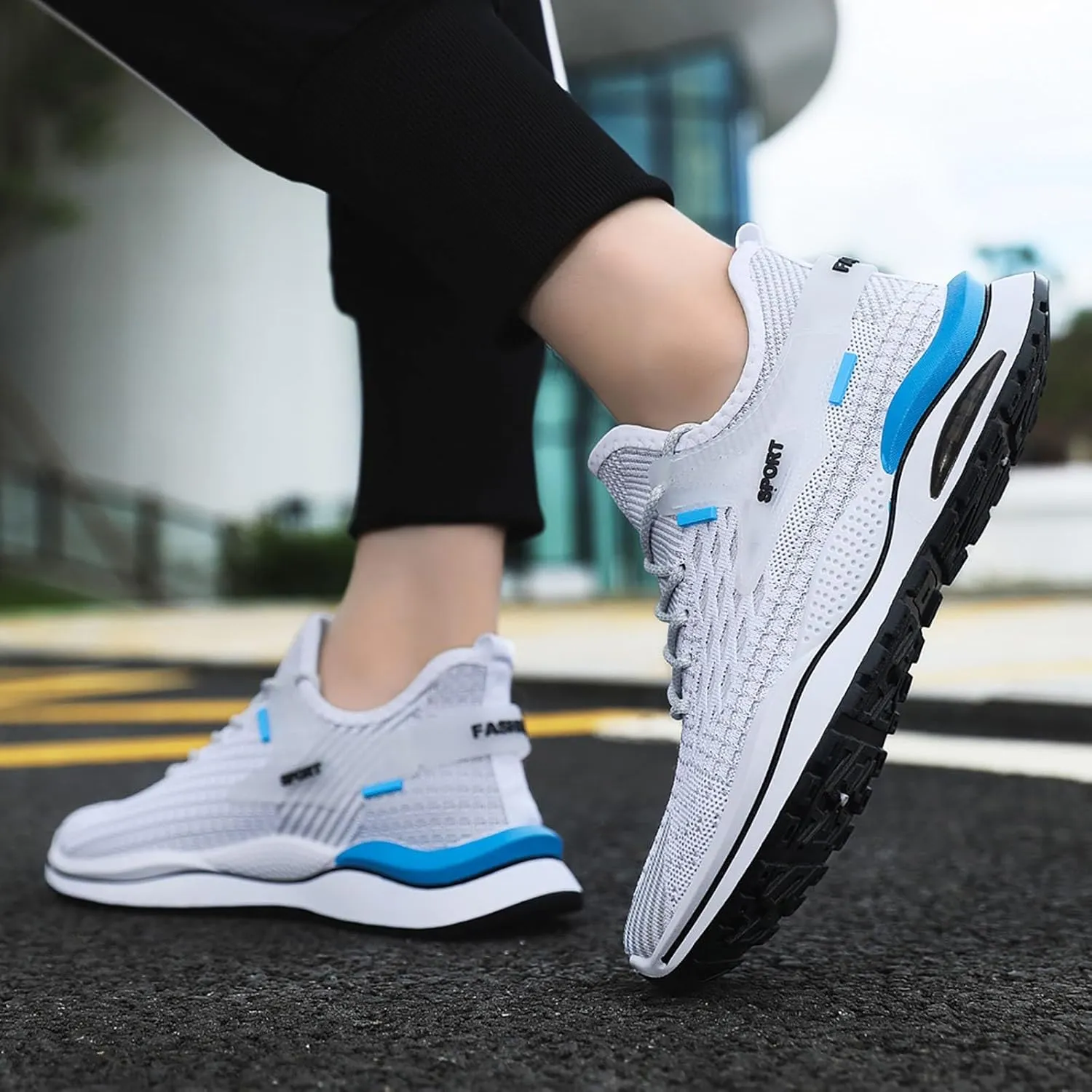 Men's Casual Shoe Men's Shoes New Spring and Low Top Running Shoes Breathable Mesh Leisure