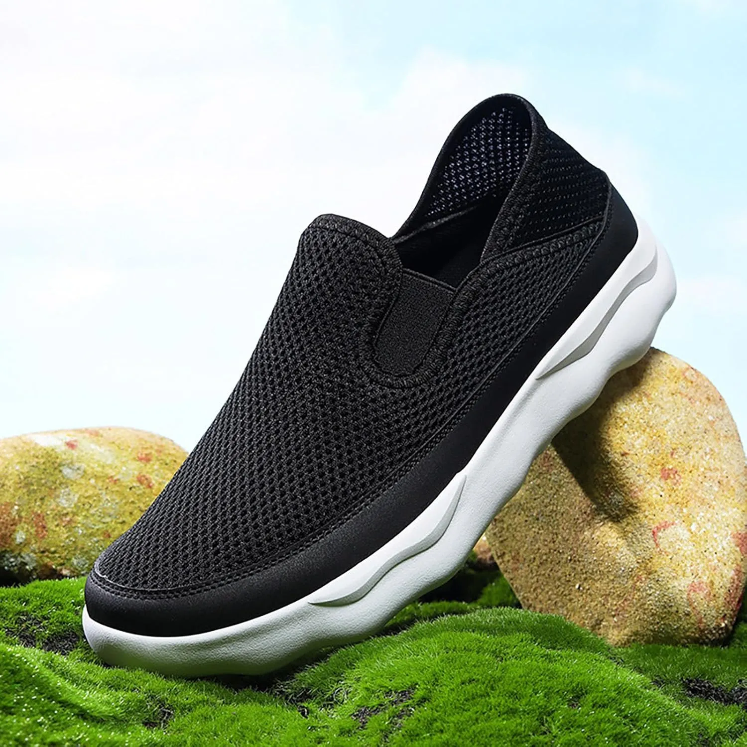 Men's Fashion Sneakers New Men's Hollow Breathable Mesh Casual Fashion Sport Shoe