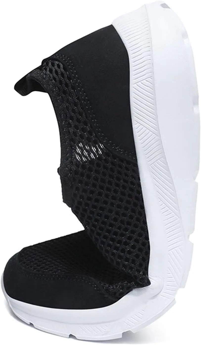 Mens Running Shoes Slip-on Walking Tennis Sneakers Lightweight Breathable Casual Soft Sole Mesh Workout Sports Shoes