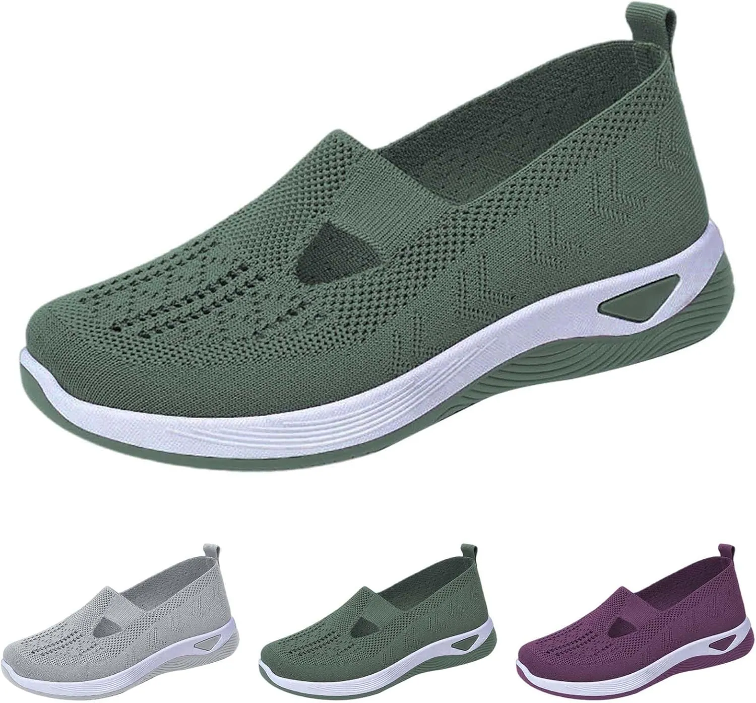 Mens Running Shoes Walking Sneakers for Women Wide Width Men's Loafers & Slip-Ons Solid Color Comfy Casual Christmas Running Shoes Women Wide Toe Box Trendy Casual