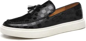 Mens Slip On Shoes Lightweight Slip On Fashion Sneakers Tassel Casual Slip On Shoes for Men