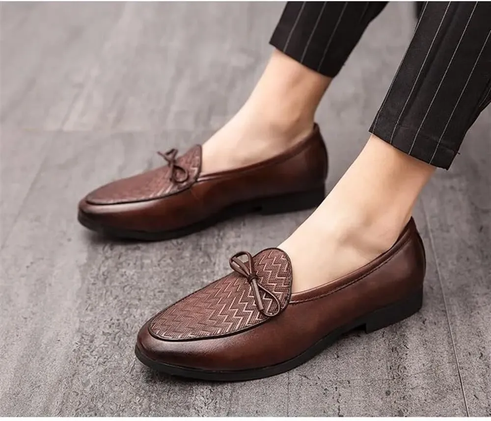 Men's Tassel Lightweight Solid Colors Solid Colors Leather Lightweight Anti-Slip Slip Resistant Fashion Casual Slip-On