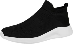 Mens Tennis Shoes Fashion Spring and Summer Men Sports Shoes Flat Bottom Lightweight Slip On Fly Woven Mesh Breathable