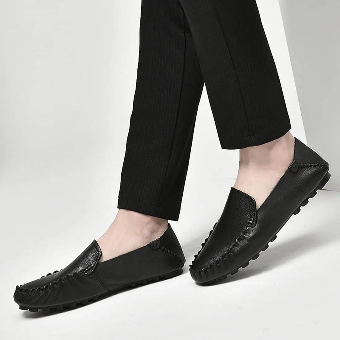 Minishion Mens Casual Loafers Soft Driving Shoes 8812#
