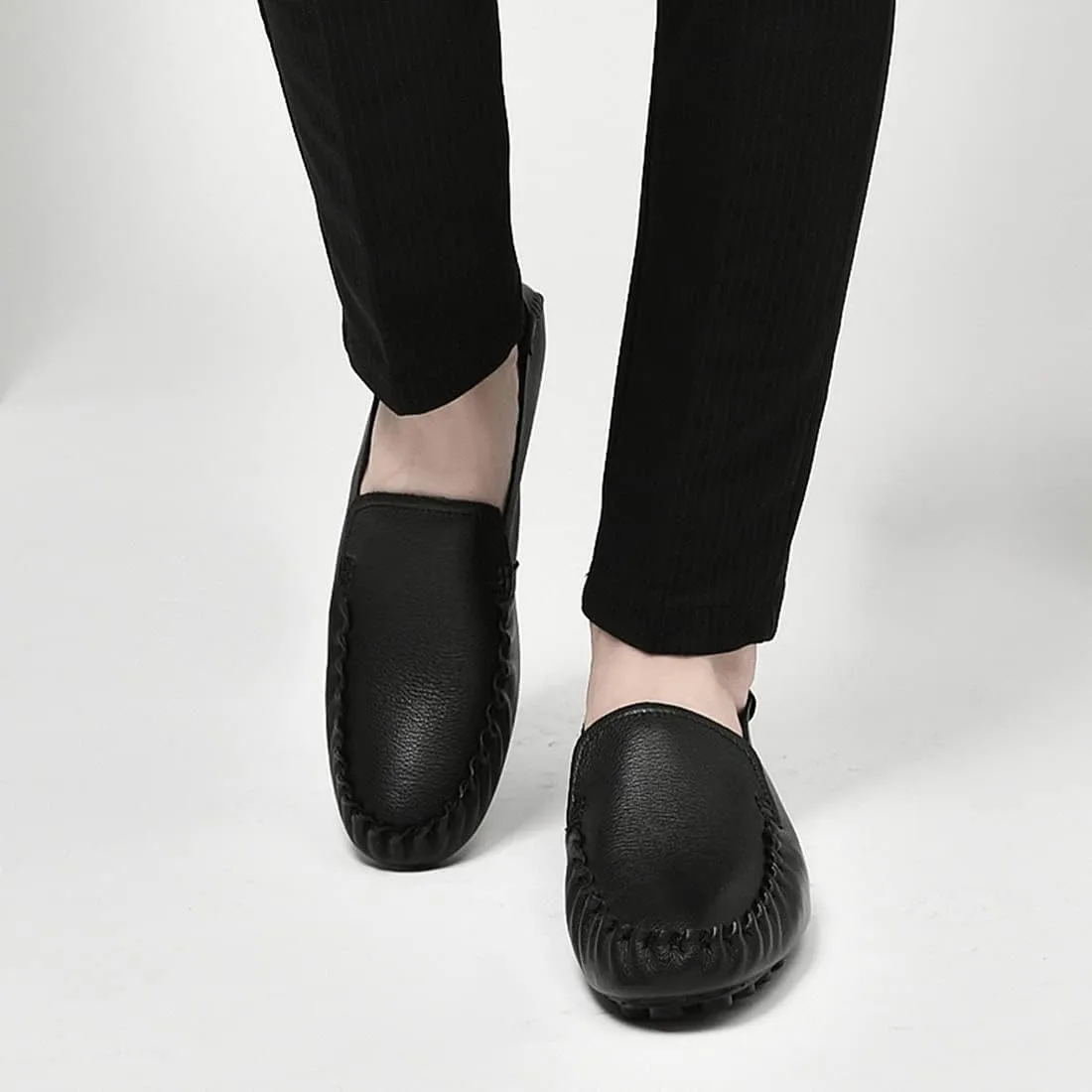 Minishion Mens Casual Loafers Soft Driving Shoes 8812#