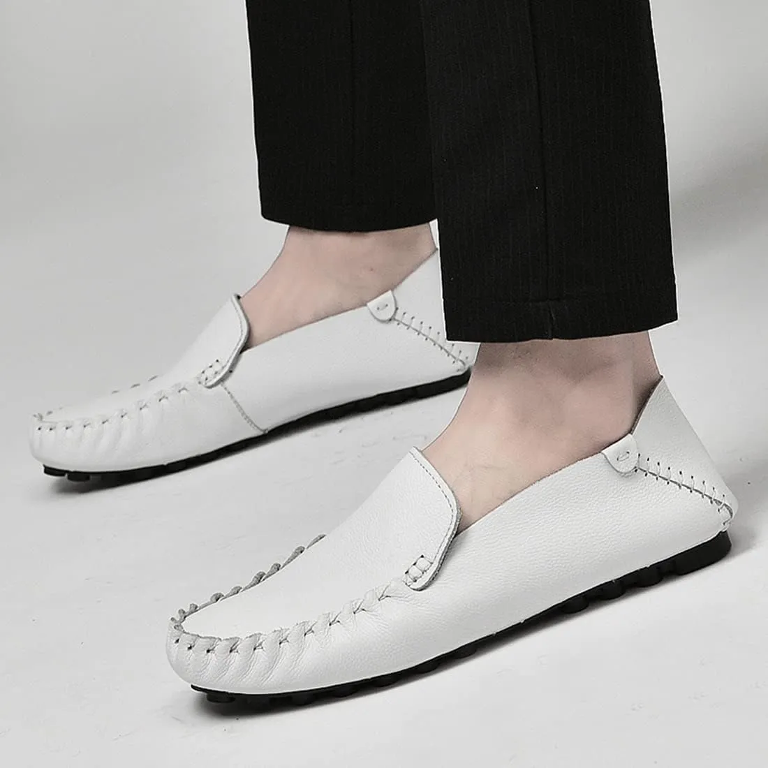 Minishion Mens Casual Loafers Soft Driving Shoes 8812#