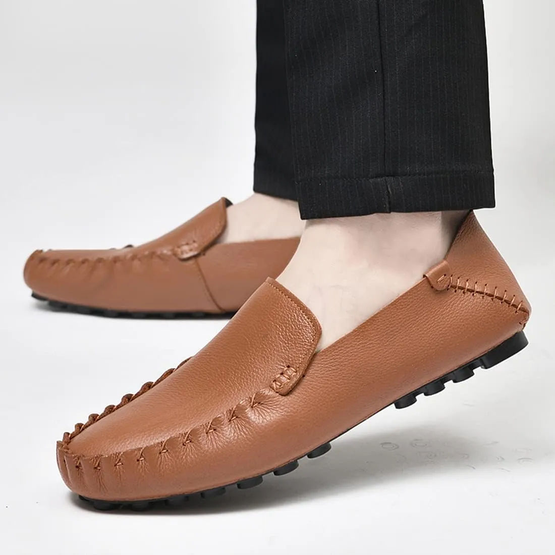 Minishion Mens Casual Loafers Soft Driving Shoes 8812#