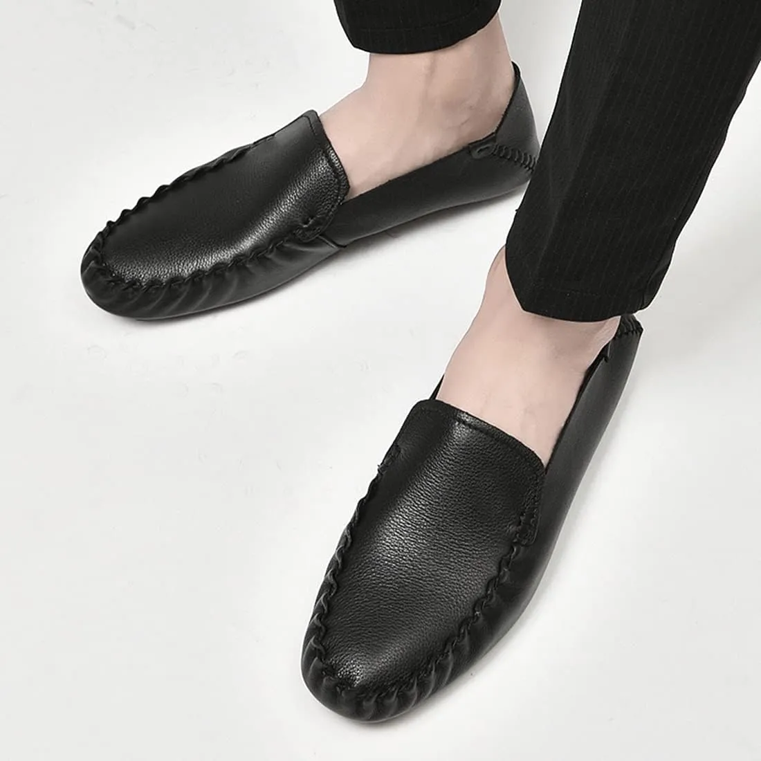 Minishion Mens Casual Loafers Soft Driving Shoes 8812#