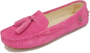 Minishion Summer Loafers for Women Tassel Driving Shoes YB96019
