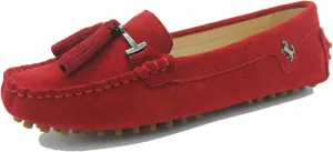 Minishion Summer Loafers for Women Tassel Driving Shoes YB96019