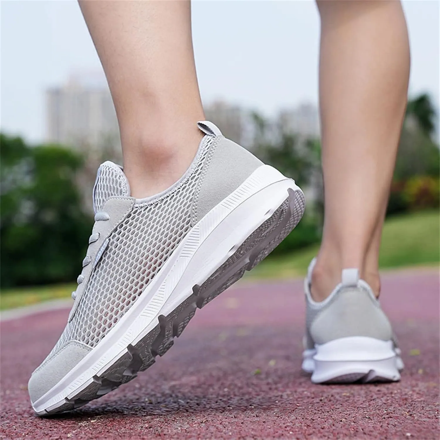 Non Slip Shoes for Men Lightweight Breathable Sneakers Comfortable Work Shoes Walking Shoes for Athletic Tennis Gym