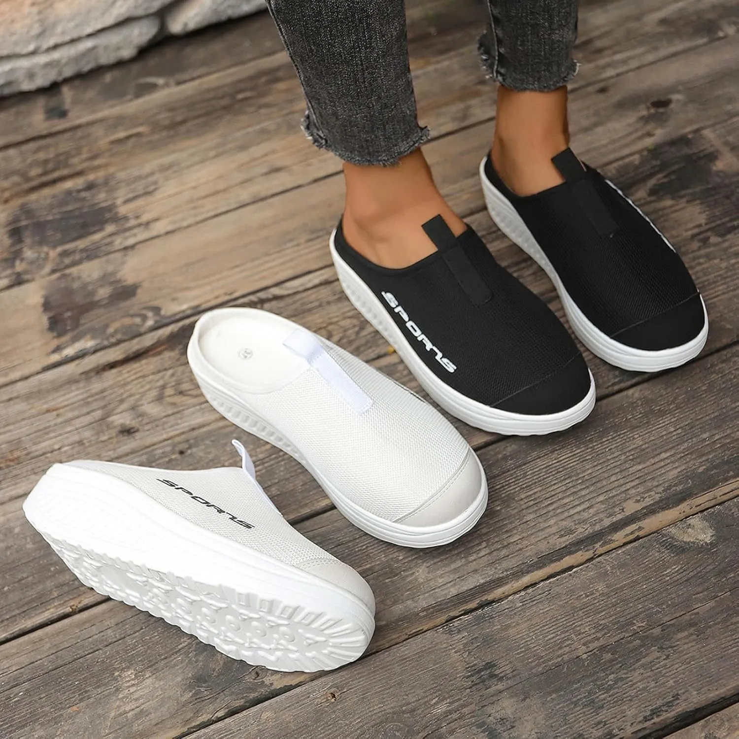 Orthopaedic Slippers Women's Clogs & Mules for Women Air Cushion Long Silk Robe Bunny Slippers for Women