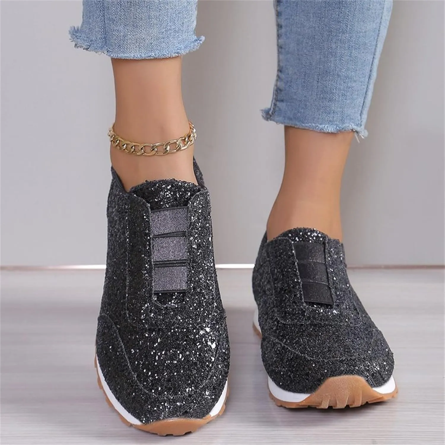 Orthopedic Shoes for Women Platform Sneakers for Women Slip On Loafers for Women Comfort Brown Dress Shoes for Men Casual Round Head Deals of The Day