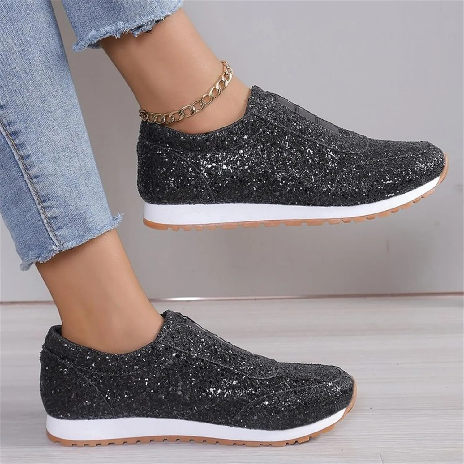 Orthopedic Shoes for Women Platform Sneakers for Women Slip On Loafers for Women Comfort Brown Dress Shoes for Men Casual Round Head Deals of The Day