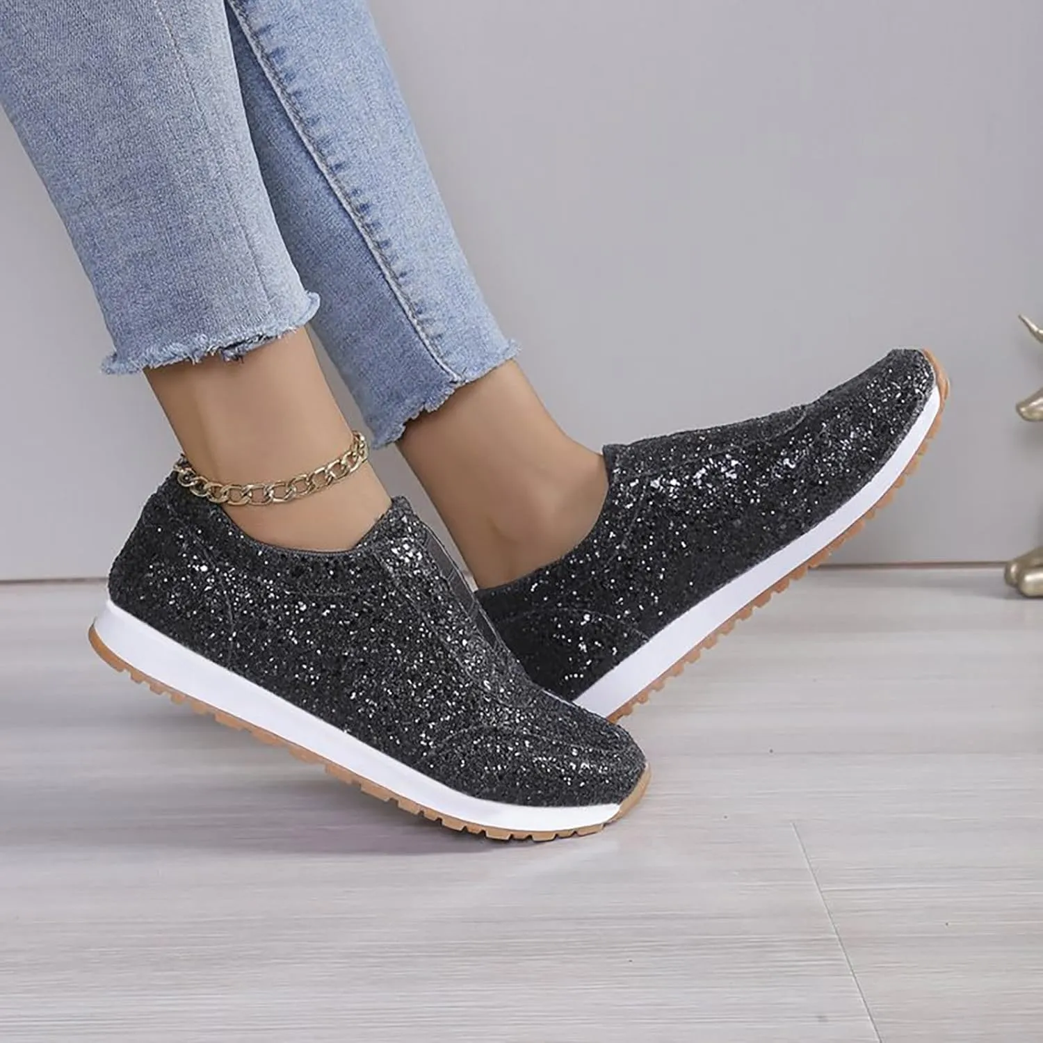 Orthopedic Shoes for Women Platform Sneakers for Women Slip On Loafers for Women Comfort Brown Dress Shoes for Men Casual Round Head Deals of The Day