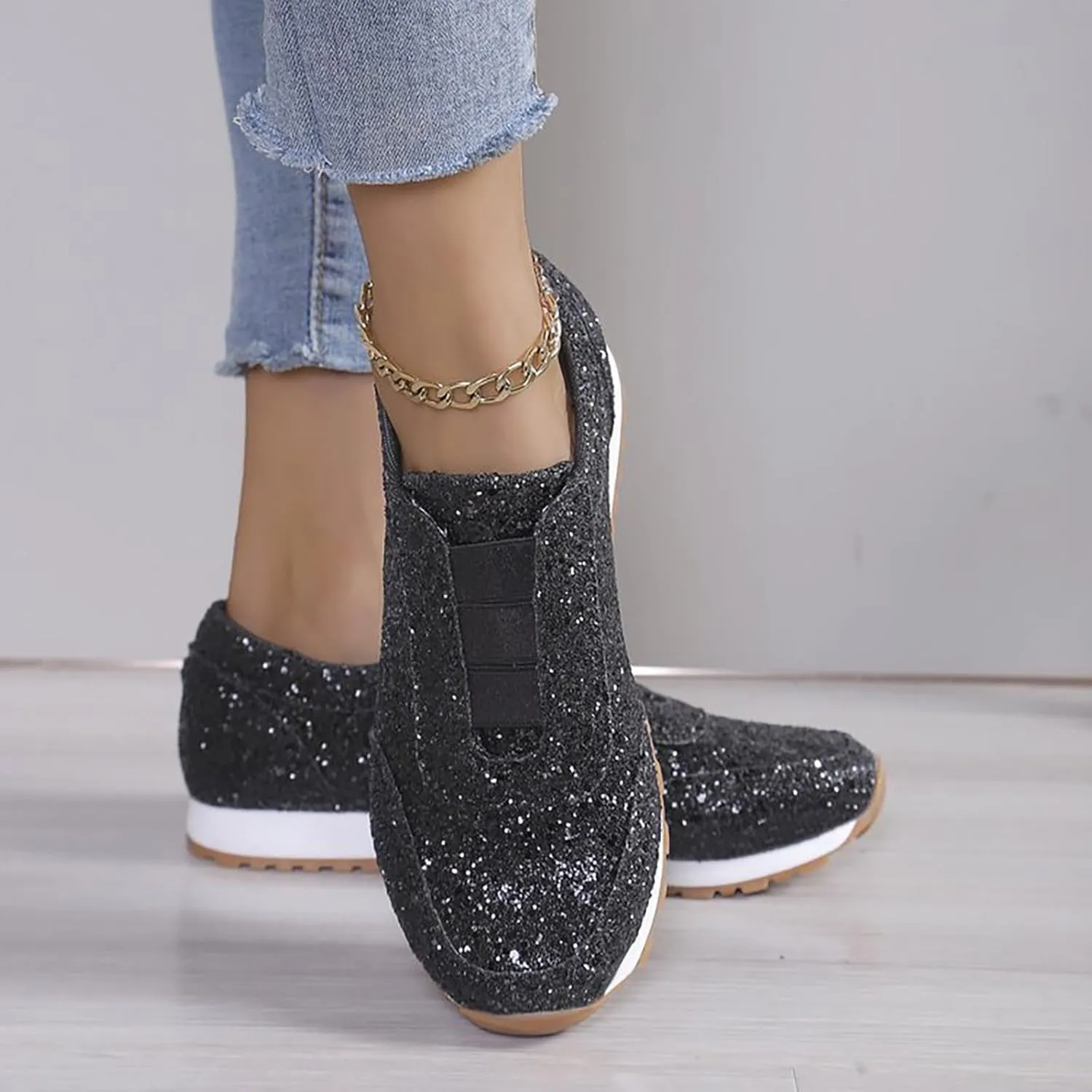Orthopedic Shoes for Women Platform Sneakers for Women Slip On Loafers for Women Comfort Brown Dress Shoes for Men Casual Round Head Deals of The Day