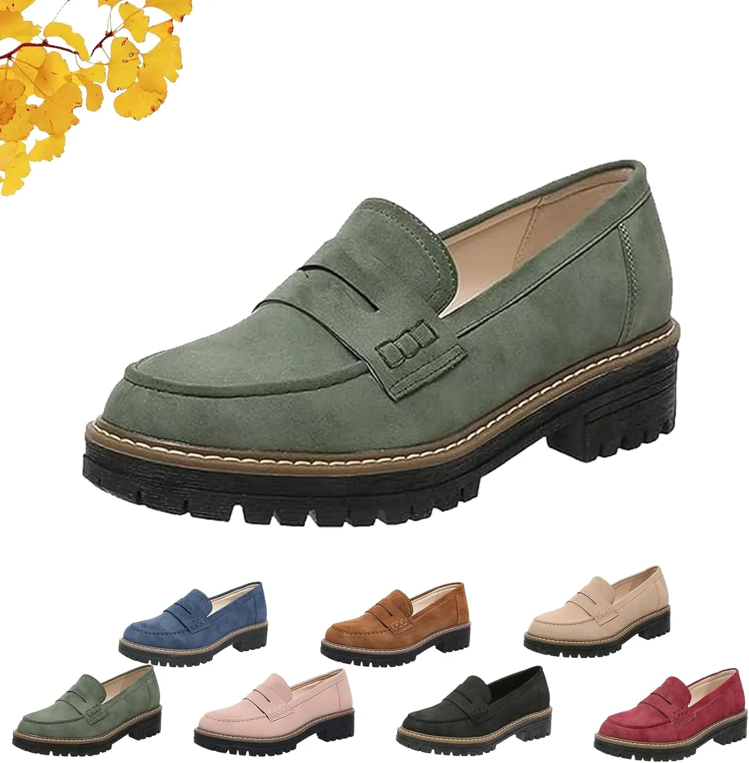 Orthoture-Orthopedic Platform Loafers, Orthoture Shoes, Comfort Orthopedic Shoes, Womens Round Toe Walking Shoe