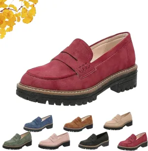 Orthoture-Orthopedic Platform Loafers, Orthoture Shoes, Comfort Orthopedic Shoes, Womens Round Toe Walking Shoe