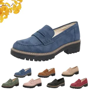 Orthoture-Orthopedic Platform Loafers, Orthoture Shoes, Comfort Orthopedic Shoes, Womens Round Toe Walking Shoe