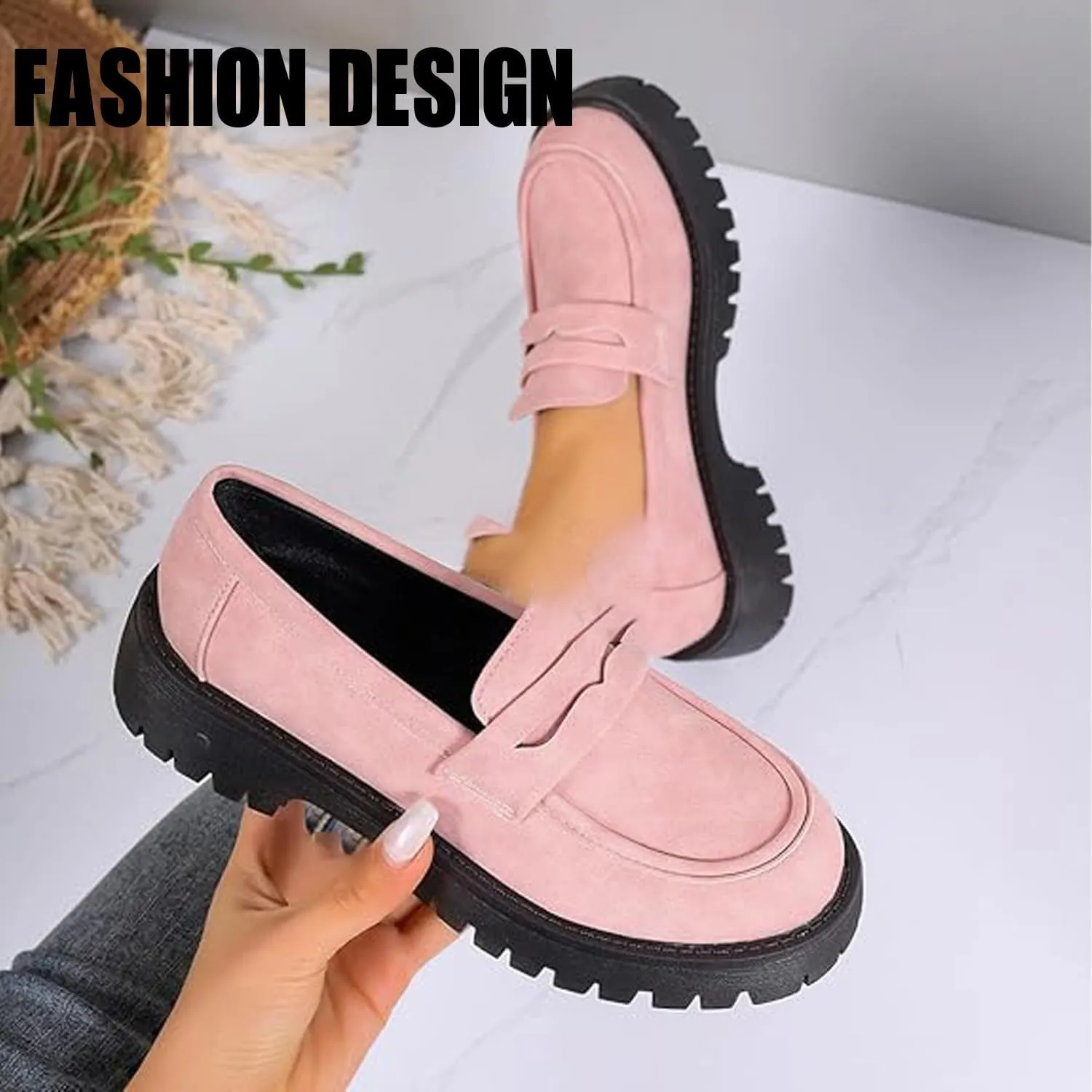 Orthoture-Orthopedic Platform Loafers, Womens Loafers Comfortable, Orthoture Womens Shoes (Blue,9)