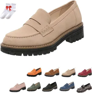 Orthoturee-Orthopedic Platform Loafers, Increase Orthopedic Loafers for Women, Womens Comfort Round Toe Walking Shoes