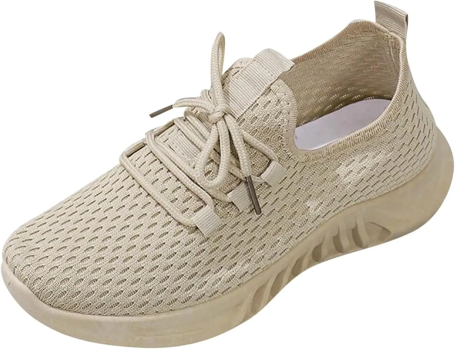 Running Shoes for Women,Womens Athletic Shoes Casual Lace Up Platform Sneakers for Women Breathable Walking Sneakers
