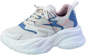 SBGMoSJ Platform Sneakers for Women Wide Size Womens Running Shoes Size 11.5 Wide Slip On Tennis Shoes Women Wide Width Bowling Shoes Women Size 9 1/2 Comfy Walking Shoes for Women Dressy