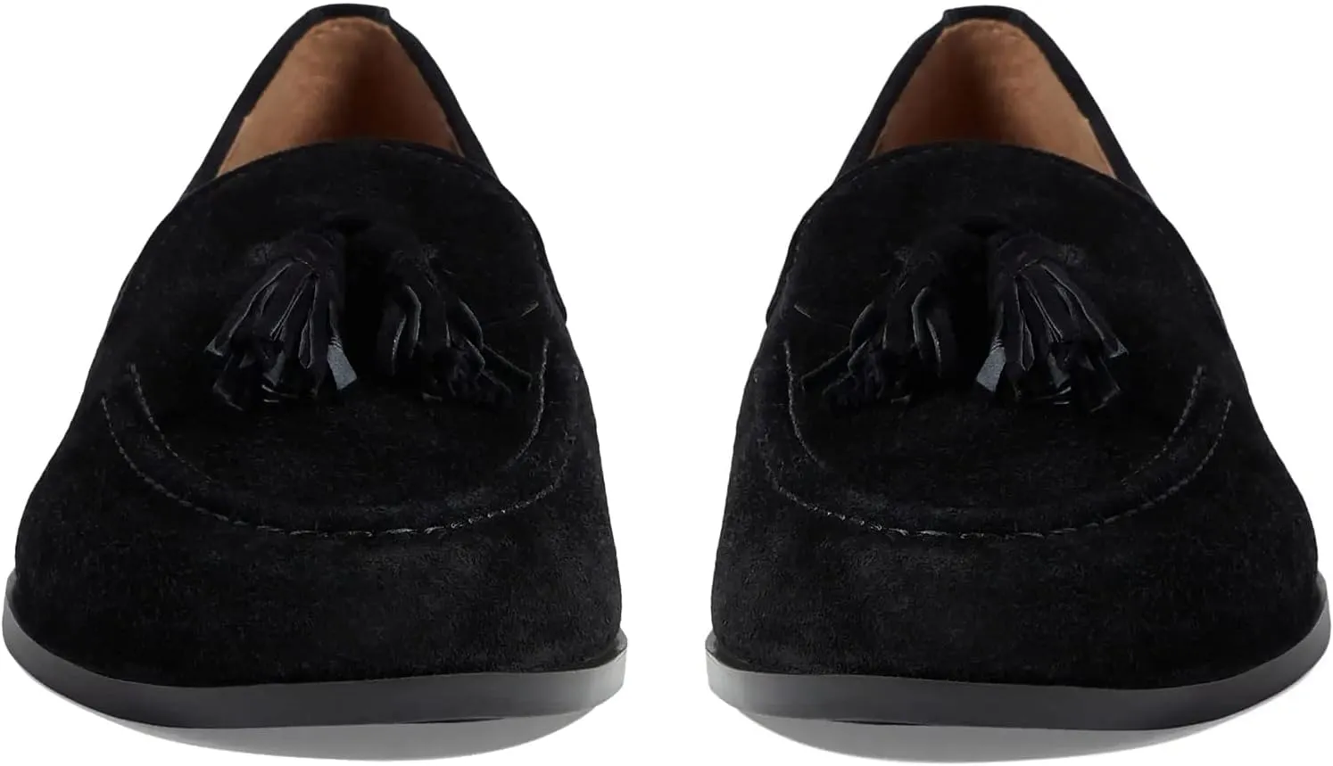 SHODENSE Women Flat Tassel Loafers Suede Slip On Loafer Flats Shoes Closed Round Toe Penny Loafers Flat Heel Fringe Ballet Loafers Work Office Casual Dressy Comfortable Loafer-Flats Spring 4-11 M US
