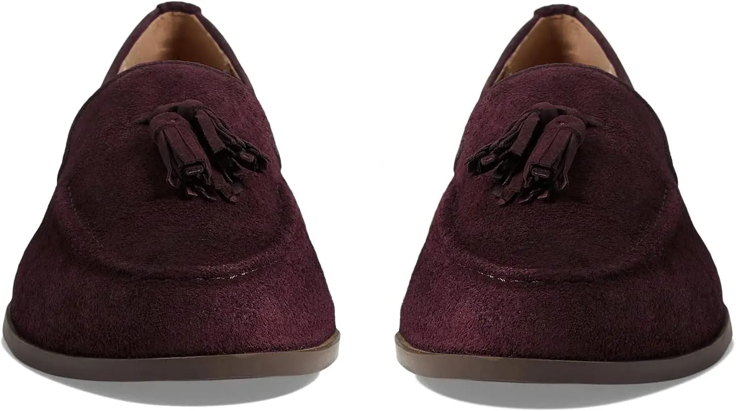 SHODENSE Women Flat Tassel Loafers Suede Slip On Loafer Flats Shoes Closed Round Toe Penny Loafers Flat Heel Fringe Ballet Loafers Work Office Casual Dressy Comfortable Loafer-Flats Spring 4-11 M US