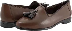 SHODENSE Women Tassel Loafer Flats Pointed Closed Toe Slip On Penny Loafers Burnished Two-Toned Matte Leather Flat Loafers Fringe Flat Heel Oxford Loafers Ladies Office Work Casual Vintage 4-11 M US
