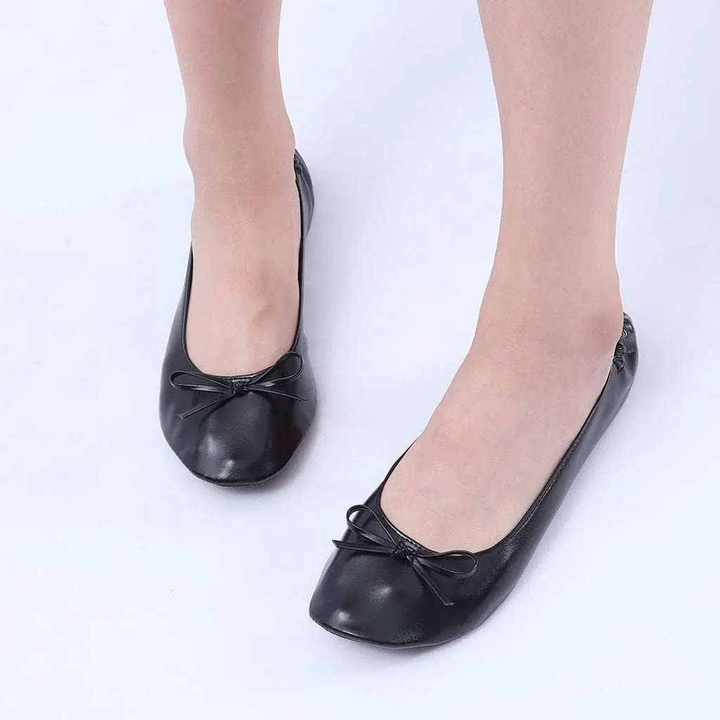 Shoes Slipper Party Travel Flat Women Dance Ballet Roll Foldable Shoes Portable Women's Slipper Slide on Sneaker Women