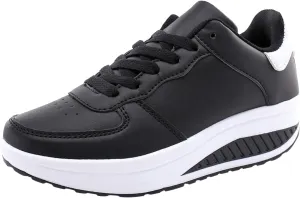 Size 8w Womens High Top Sneakers Slip On Shoes Women Comfortable Winter Slip On Gym Shoes Black Casual Sneakers for Women 2023 Zapatos De Tacones para Mujer Elegantes Negros
