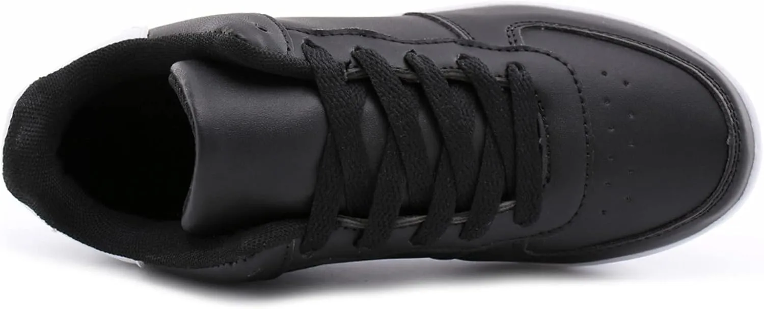 Size 8w Womens High Top Sneakers Slip On Shoes Women Comfortable Winter Slip On Gym Shoes Black Casual Sneakers for Women 2023 Zapatos De Tacones para Mujer Elegantes Negros