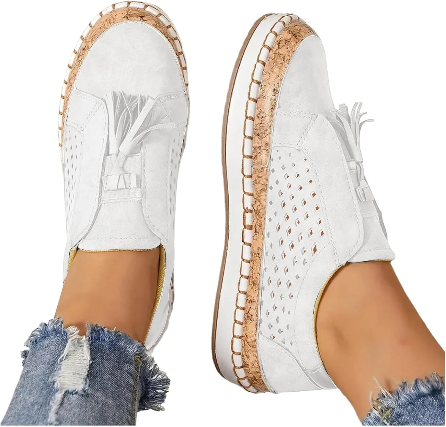 Sneakers for Women, Women Round Toe Canvas Flats Shoes Slip On Shoes Casual Sport Shoes Walkings Shoes Office Loafers