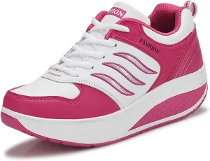 Sneakers Women New Korean Fashion Round Head Lace Up Casual Shoes Thick Bottom Running Crock Shoes
