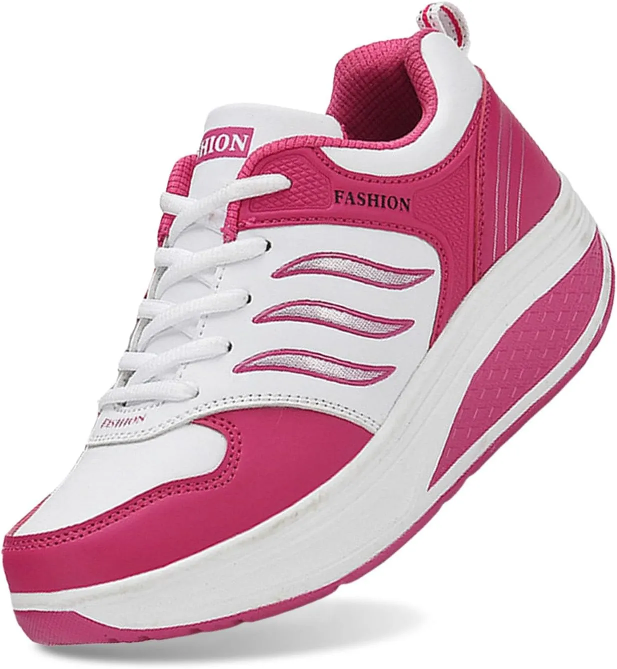 Sneakers Women New Korean Fashion Round Head Lace Up Casual Shoes Thick Bottom Running Crock Shoes
