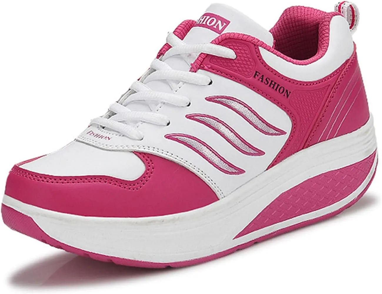 Sneakers Women New Korean Fashion Round Head Lace Up Casual Shoes Thick Bottom Running Crock Shoes