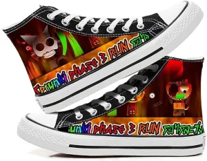 Sprunki Canvas Shoes Cartoon Unisex Canvas Shoes