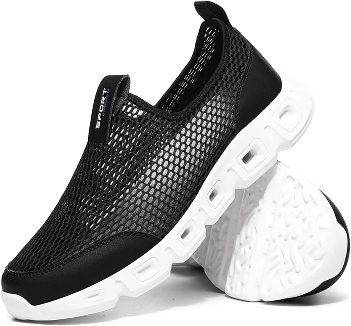 Walking Shoes Tennis Comfortable Men Sports Shoes Couple Fashionable New Pattern Hollow Mesh Breathable