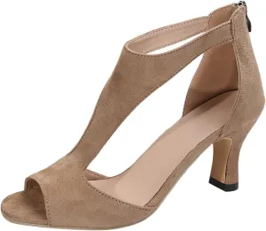 Wedding Heels Womens Chunk Low Heel Pump Sandal Women Shoes Dressy Comfortable Women's Lace Up Heeled Sandals