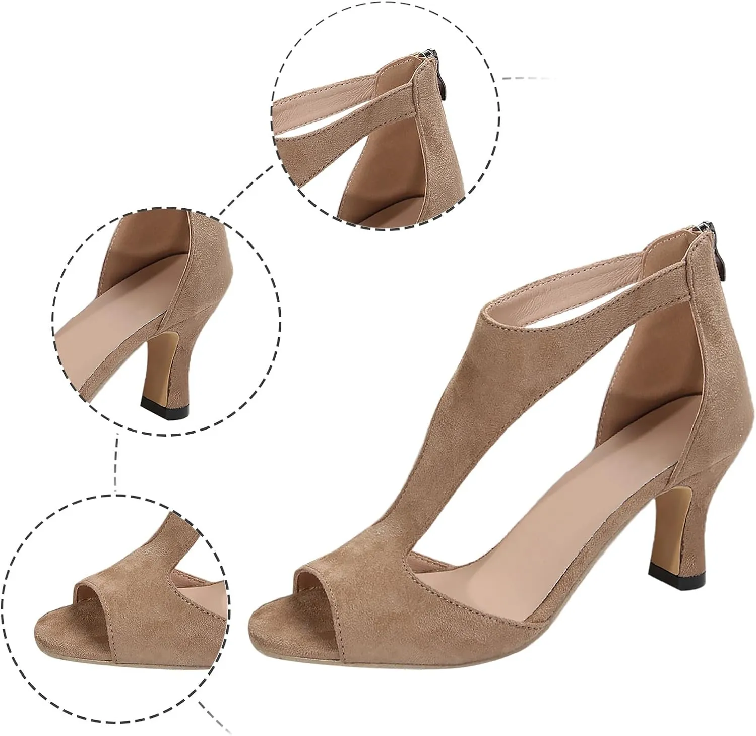 Wedding Heels Womens Chunk Low Heel Pump Sandal Women Shoes Dressy Comfortable Women's Lace Up Heeled Sandals
