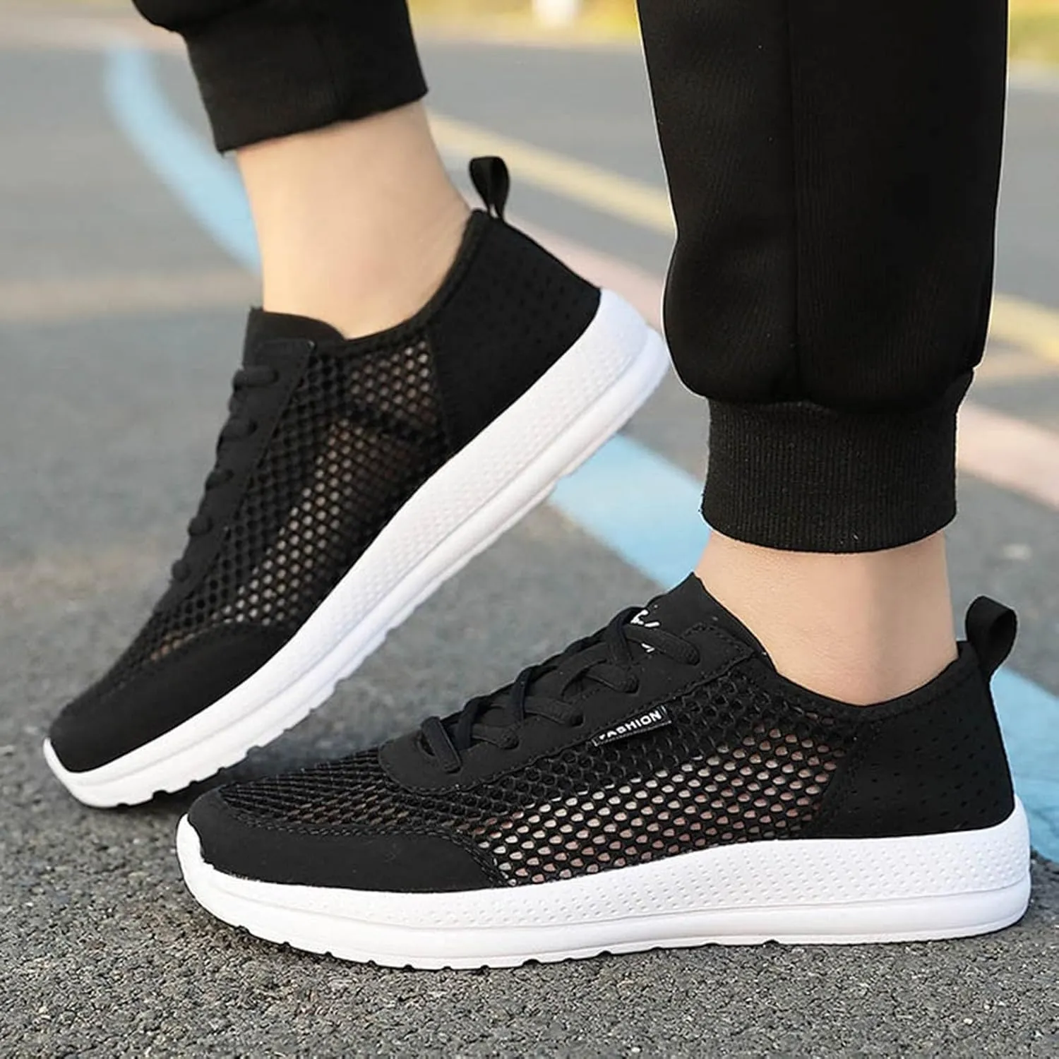 Wide Walking Shoes for Men Casual Lightweight Sneakers Comfortable Jogging Walking Fitness Sneaker Insoles for Men