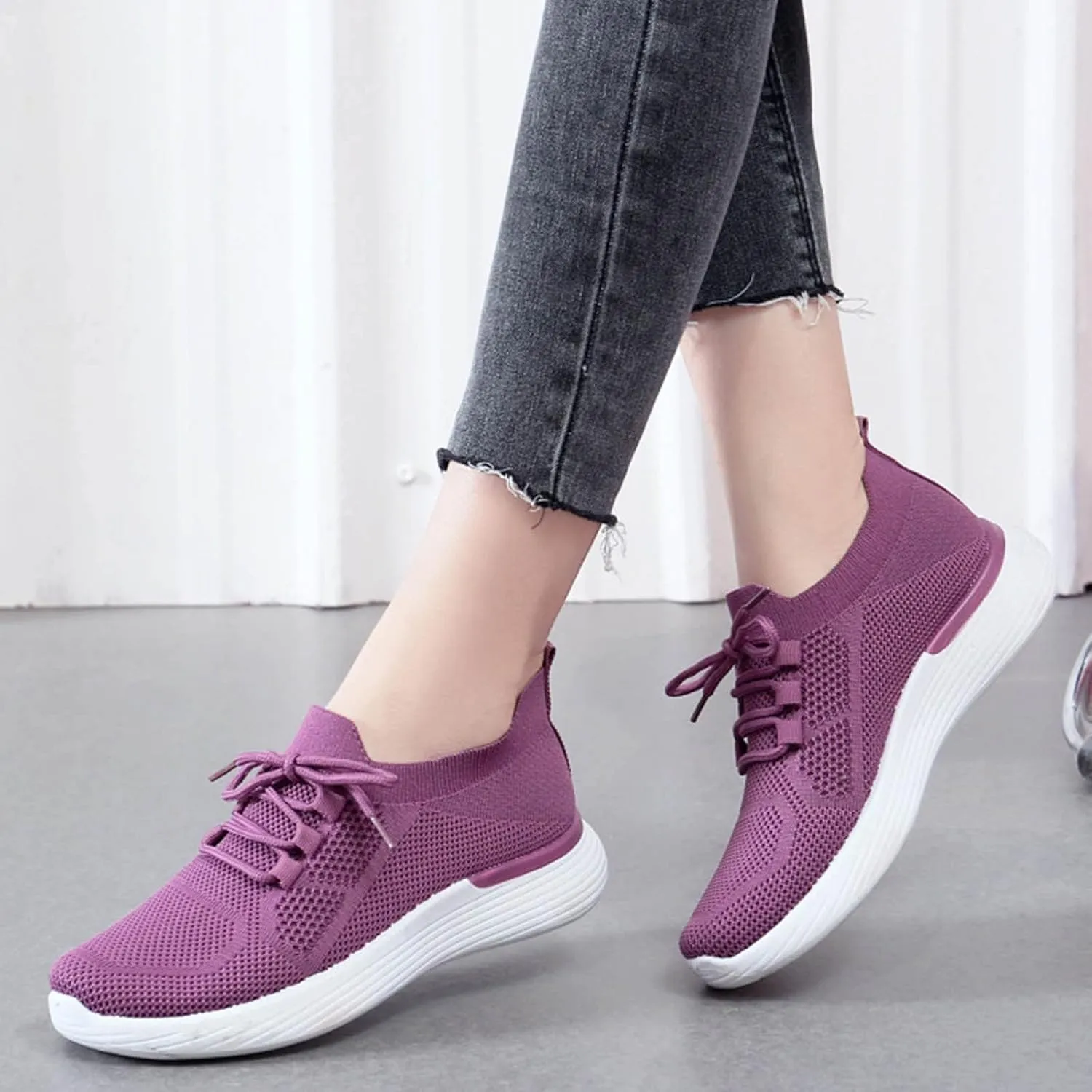 Wide Width High Top Slip On Sneakers for Women Zapatos De Trabajo Confortables para Mujer Walking Shoes for Women Slip Ons Womens Sneakers Platform Zapatos De Trabajo para Mujer Antideslizante Cross