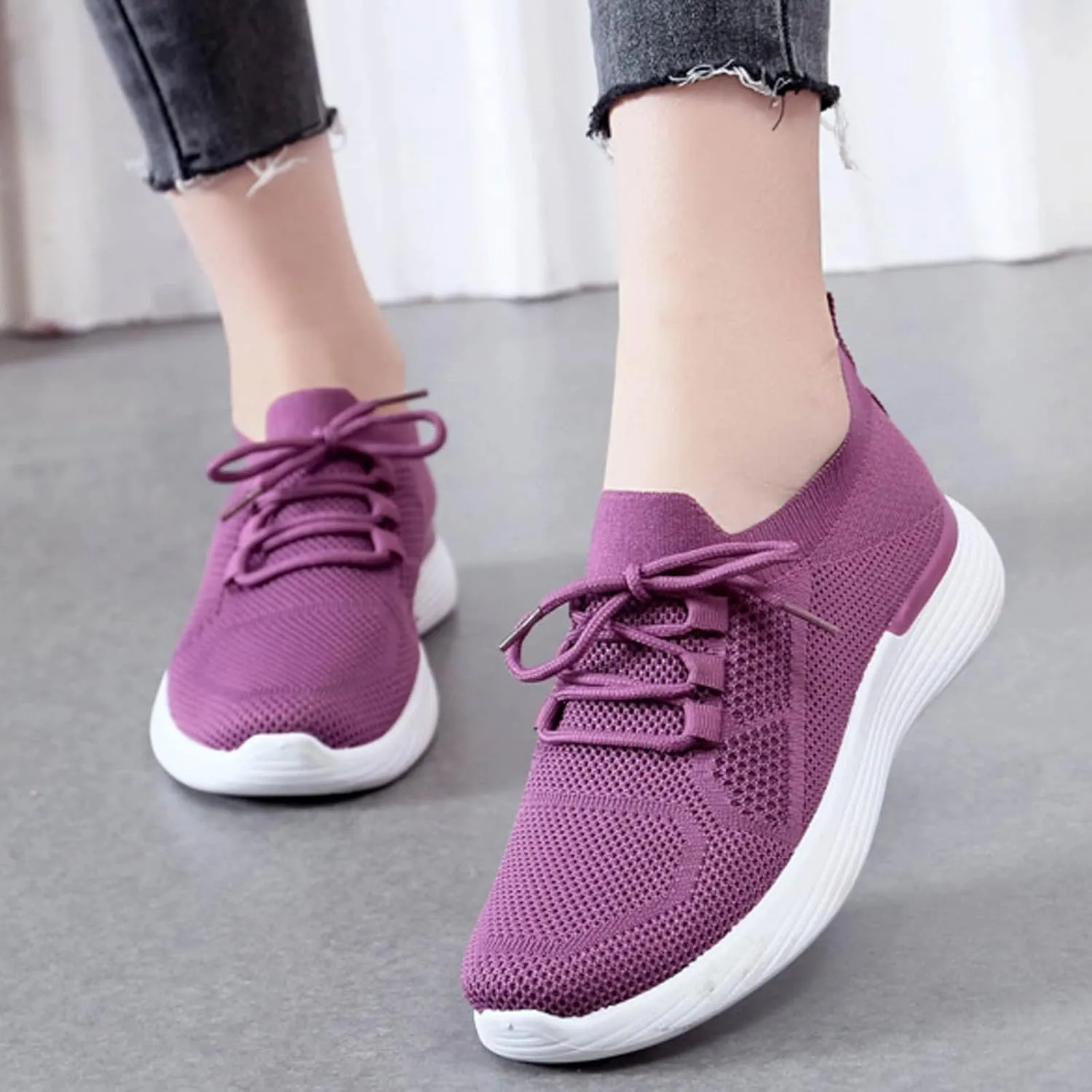 Wide Width High Top Slip On Sneakers for Women Zapatos De Trabajo Confortables para Mujer Walking Shoes for Women Slip Ons Womens Sneakers Platform Zapatos De Trabajo para Mujer Antideslizante Cross