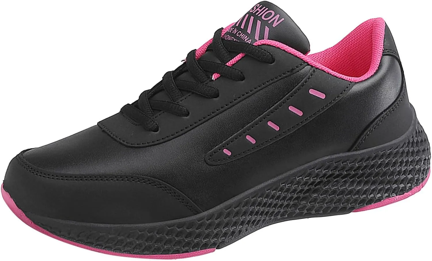 Women Sports Shoes Fashionable New Pattern Solid Color Thick Bottom Flat Bottom Comfortable Lace Up Non Slip Shoes Bear Star Shoes