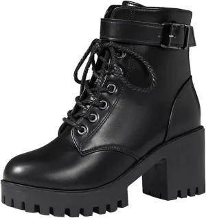 Womens Black Ankle Boots Wide Boots Black Booties for Women Chunky Heel Low Heels for Women Womens Ankle Boots with Heel Brown Women's Wide Width Ankle Booties