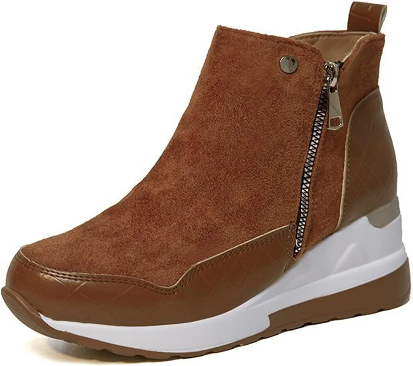 Womens Boots Ankle Women's Boots Botas De Combate Para Mujer Low Booties for Women Womens Ankle Boots Wide toe Box Black Suede Ankle Boots for Women
