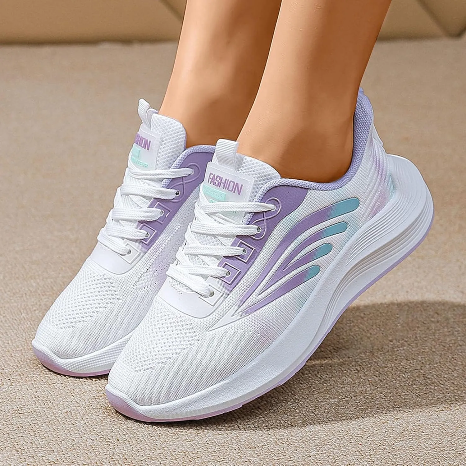 Womens Canvas Slip on Sneakers Walking Tennis Flat Dress Loafers Platform Wedge Mesh Shoes Embroidery Sneakers Casual Cushion